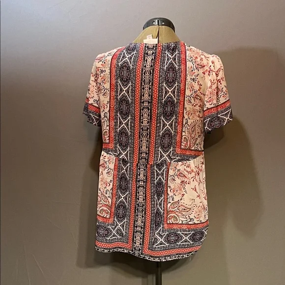Knox Rose Multicolor Boho Blouse - Picture 5 of 8